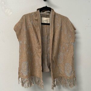 Anthropologie Angel of the North Fringe Cardigan